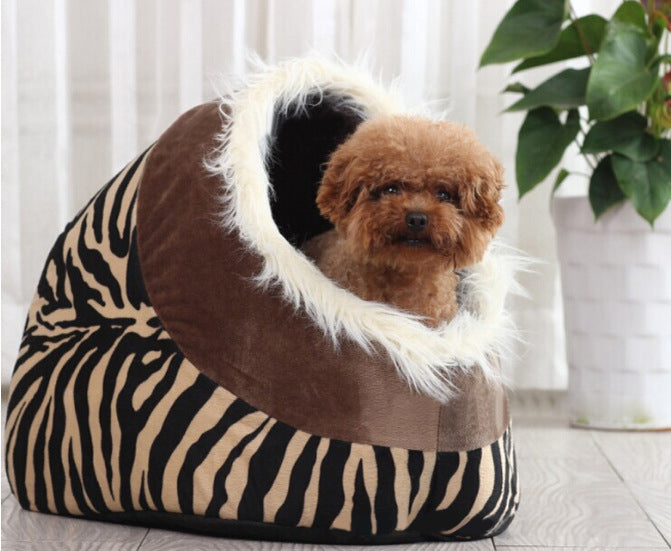 Leopard kennel dog house - dog bed