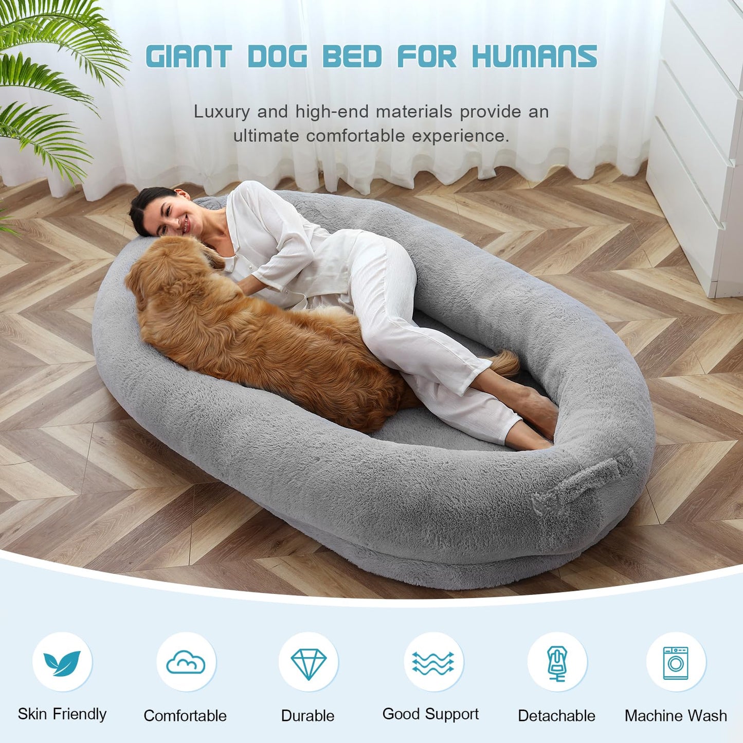 Human sized dog bed