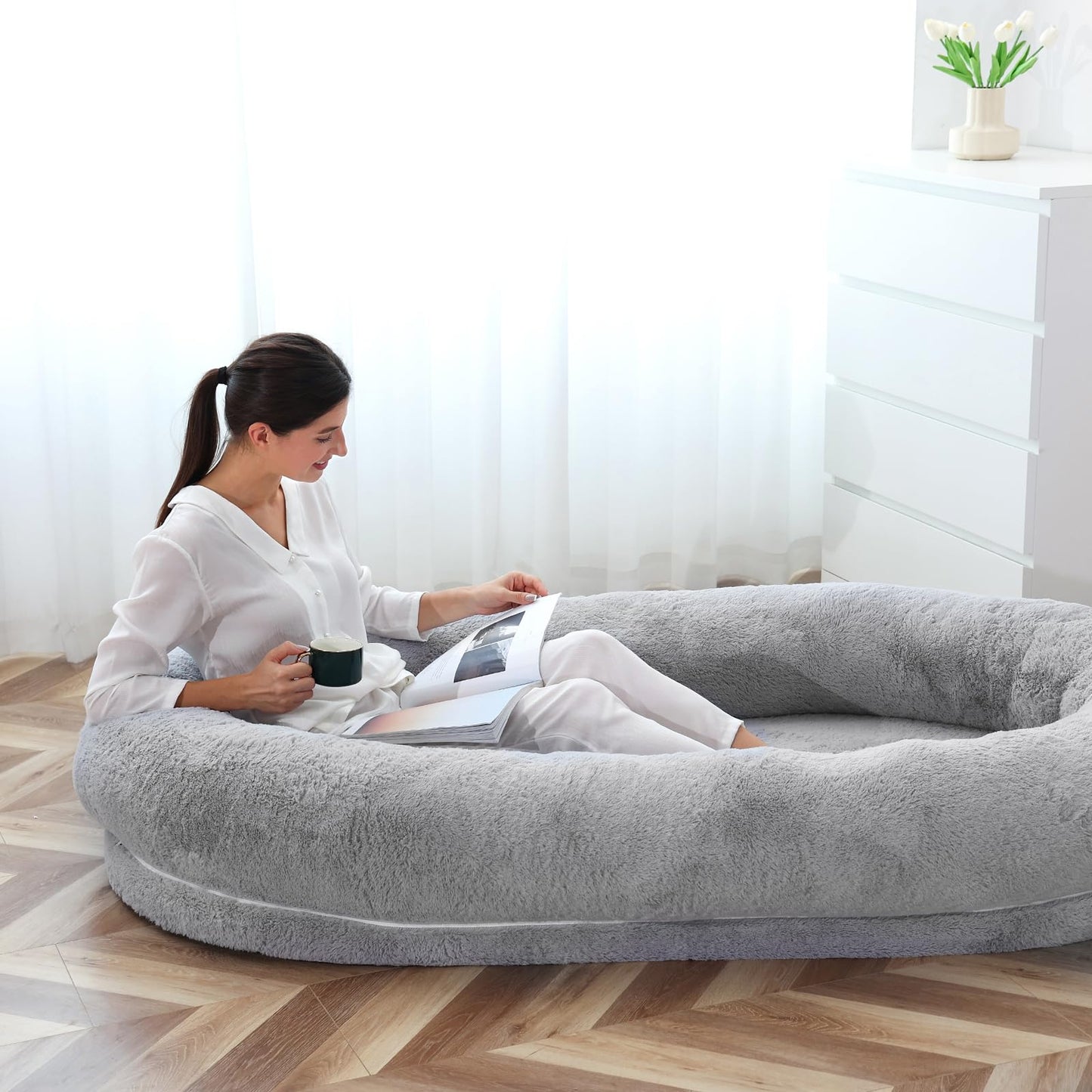 Human sized dog bed