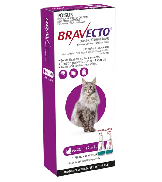 Bravecto cat spot on 6.25-12.5kg