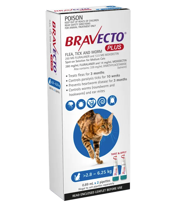 Bravecto plus 2.8-6.25kg