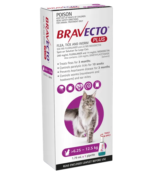 Bravecto plus cat 6.25-12.5kg