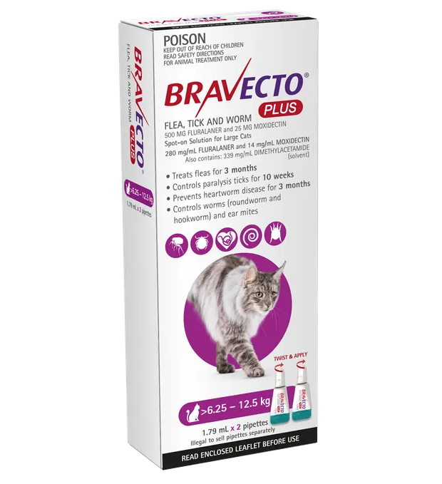 Bravecto plus cat 6.25-12.5kg