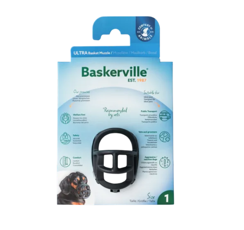 Barkerville ultra basket muzzle size 1