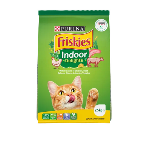 Friskies adult indoor delights dry cat food