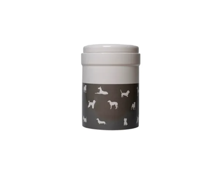 Mog And Bone Ceramic Canister