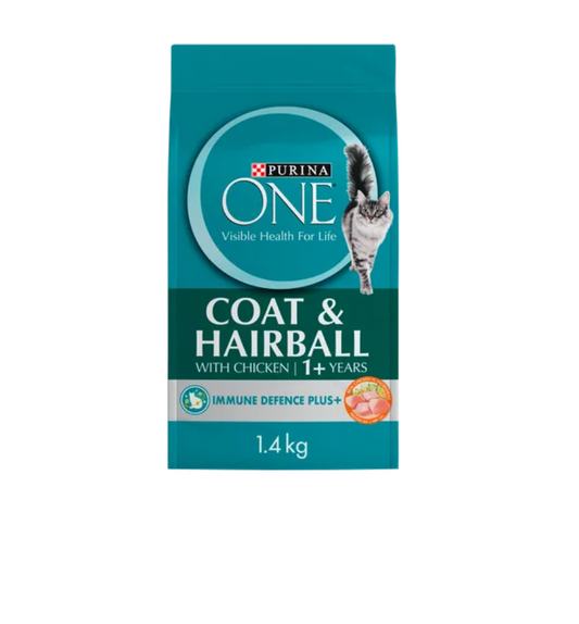 Purina one cat adult coat & hairball chicken