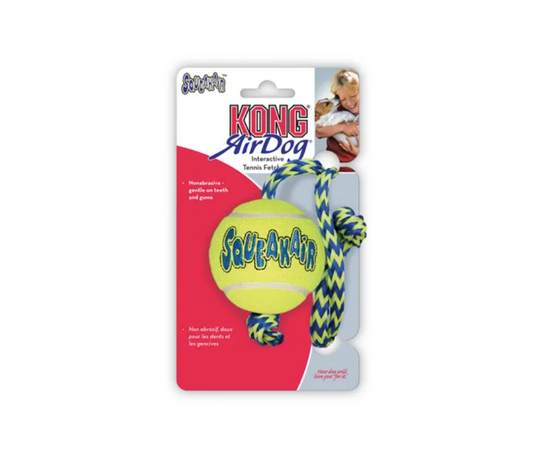 Kong Air Dog Squeaker Ball Rope