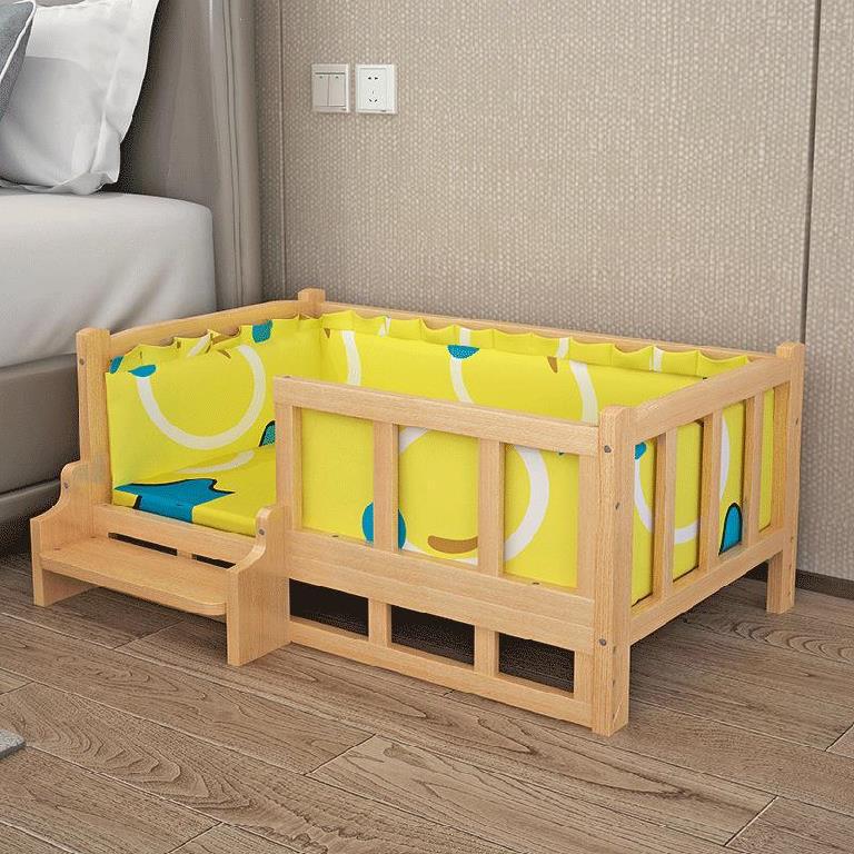 Summer wooden dog bed