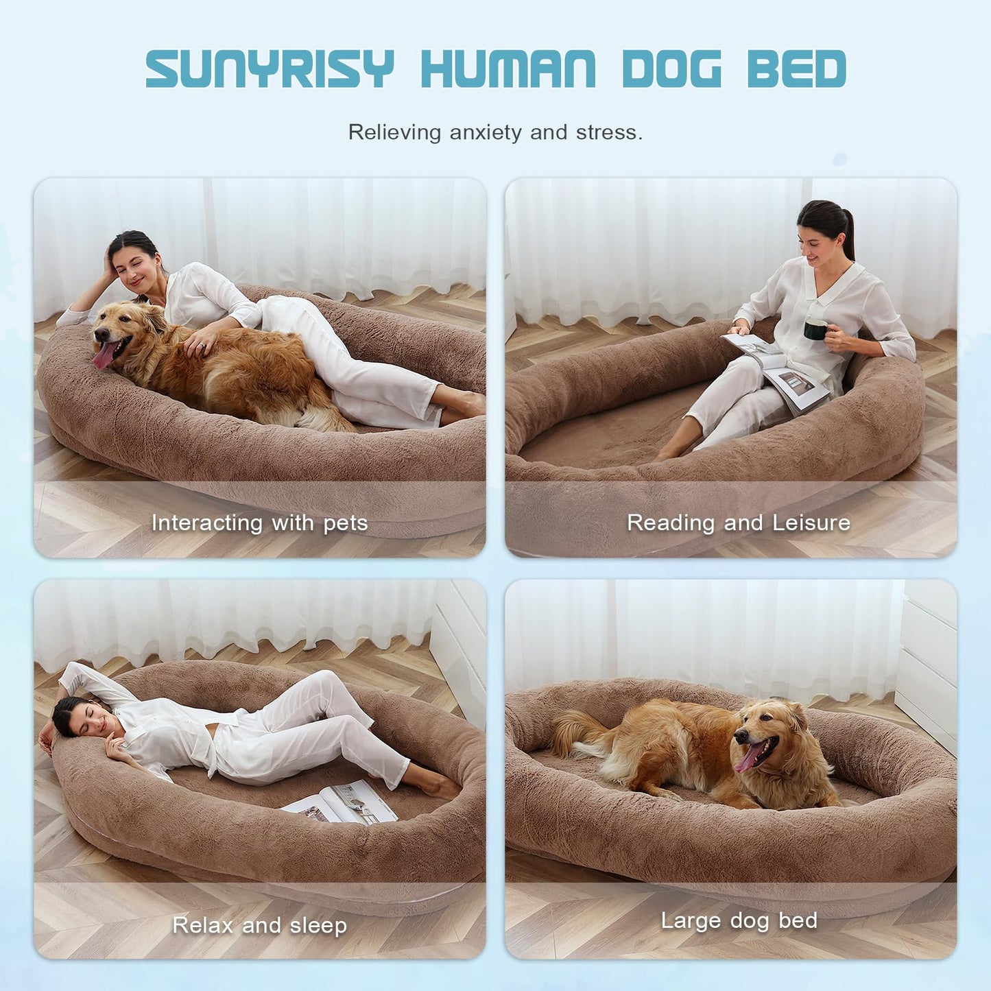 Human sized dog bed