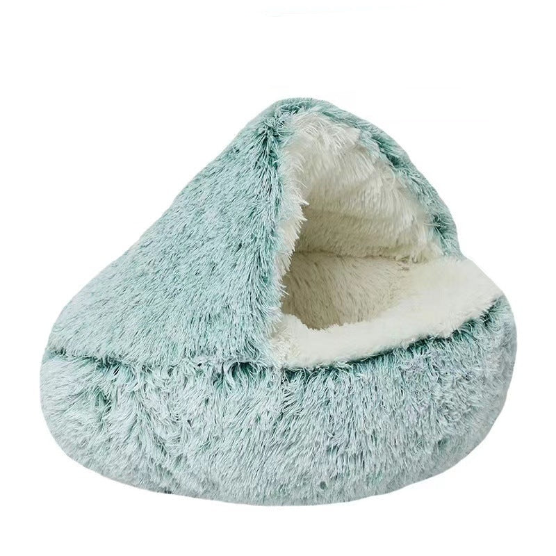 Plush shell pet nest