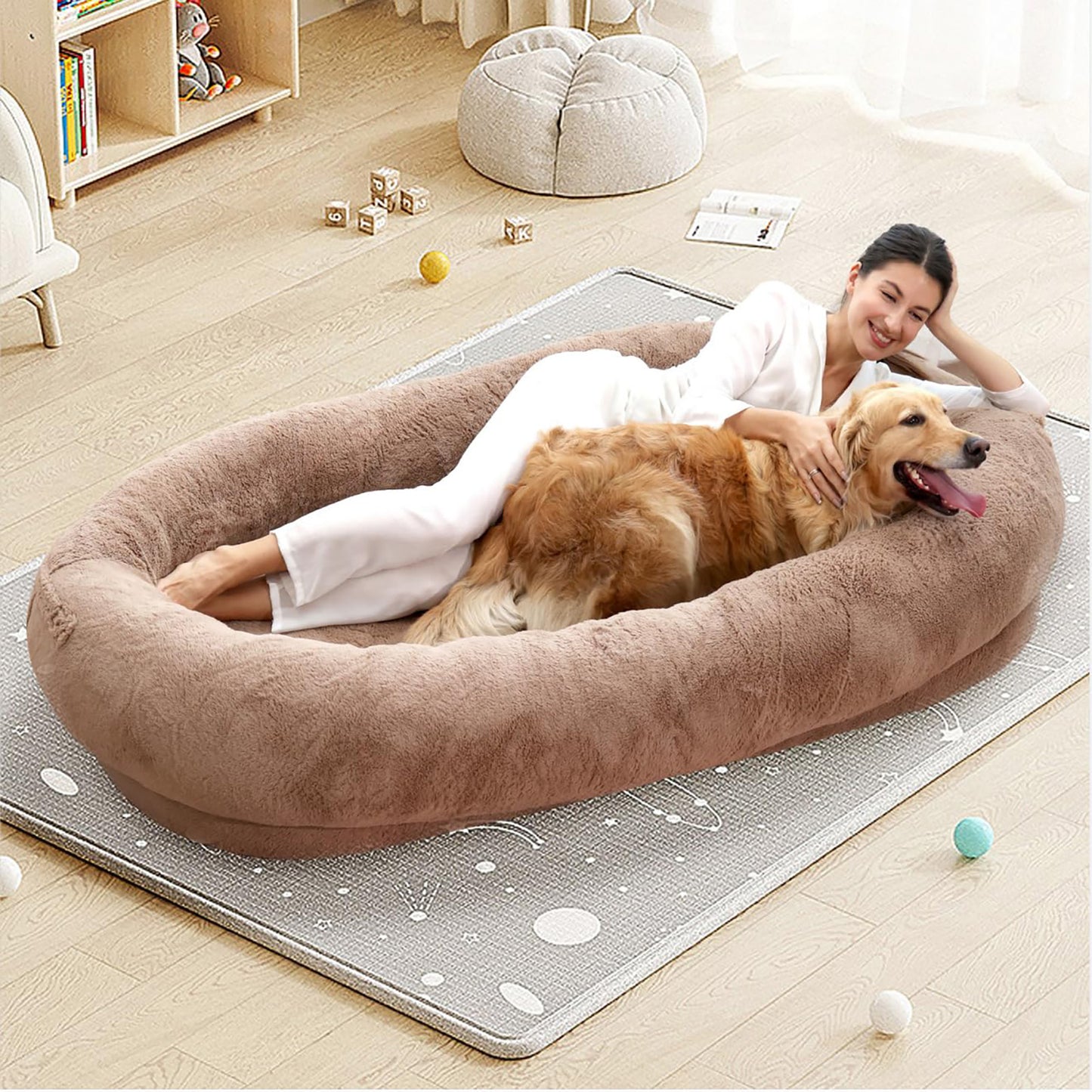 Human sized dog bed